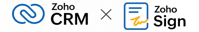 Zoho CRM × Zoho Sign 連携イメージ